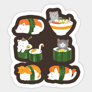 Sushi Cats Sticker